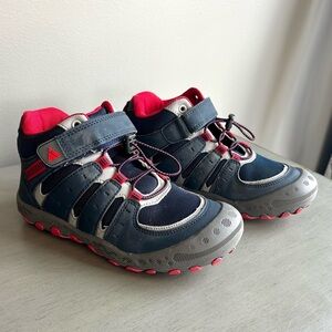 Mishansha Youth Non-Slip Hook Loop Closure Blue Hiking Boots Shoes Sz 3.5 Unisex